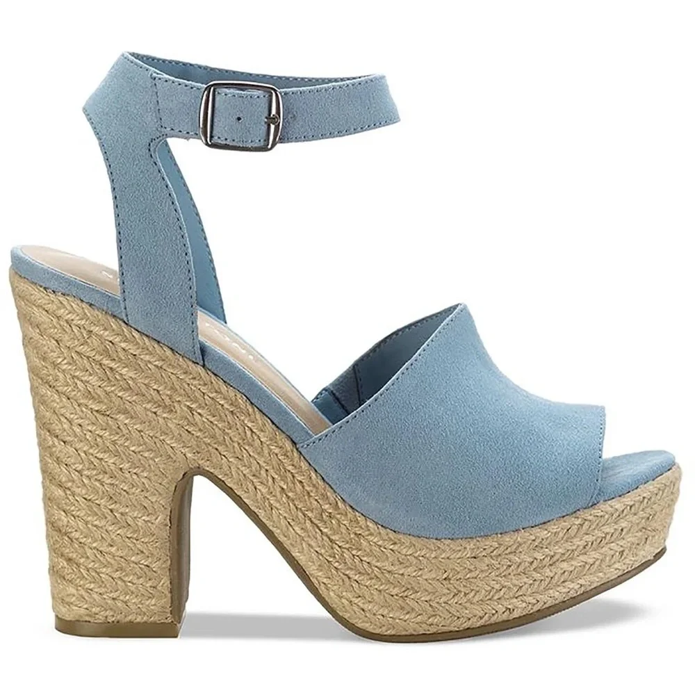 Sun + Stone Fey Blue Espadrille Sz 11 BNWOB